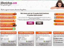Tablet Screenshot of albenishop.com